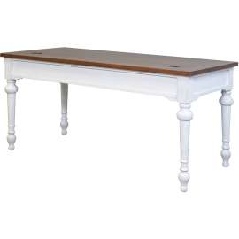 Martin Writing Desk, Drop Front Pencil Drawer, 2 Grommets