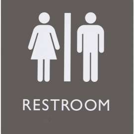 Lorell Restroom Sign