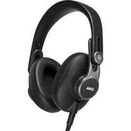 Harman AKG K371-BT Over-Ear, Closed-Back Foldable Studio Headphones With Bluetooth, Stereo, Gunmetal Black, Mini XLR, Wired/Wireless