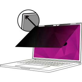 3M High Clarity Privacy Filter Black, Glossy