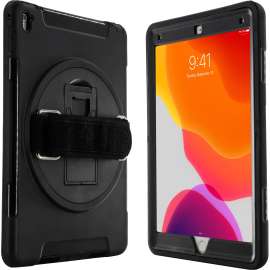 Cta Digital Inc. CTA Digital Carrying Case for 10.2" to 10.5" Apple iPad (7th Generation), iPad Pro, iPad Air (3rd Generation) Tablet - Black - Impact Resistant, Drop Resistant - Silicone Exterior Material - Hand Strap - 10.3" Height x 7.3" Width x