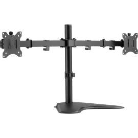 Amer Dual Articulating Arm Monitor Stand, Up to 32" Screen Support, 35.27 lb Load Capacity, Desktop, Steel