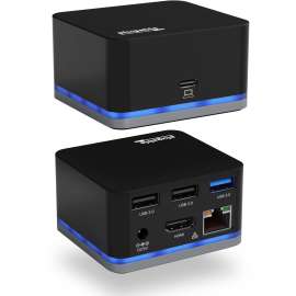 Plugable Docking Station, for Notebook/Desktop PC, USB 3.1 (Gen 1) Type C, 4K, 3840 x 2160, 2560 x 1440, 1920 x 1080