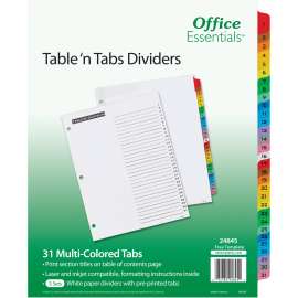 Avery® Table 'N Tabs Numeric Dividers