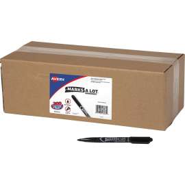 Avery® Marks-A-Lot Value Pack Pen-Style Permanent Markers, Black