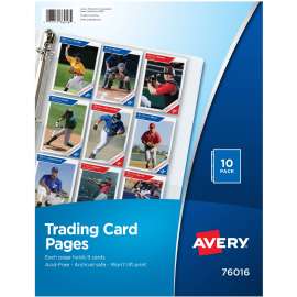 Avery® Trading Card Pages, 3 x Rings