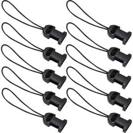 Ergodyne 3133 10-pack Black Scanner Lanyard - Loop Attachments (10-Pack)