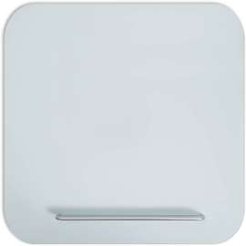 U Brands Magnetic White Glass Dry-Erase Board, 36" X 36"