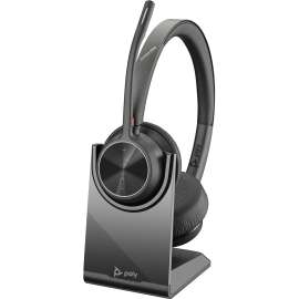 Poly Voyager 4300 UC 4320-M Headset, Stereo, USB Type A, Wired/Wireless, Bluetooth