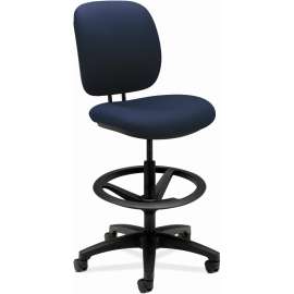 HON Convergence Mid-Back Task Chair, Synchro-Tilt and Seat Glide, Supports Up to 275 lb, Iron Ore Seat, Black Back/Base