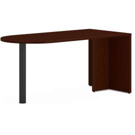 HON 10500 Series Single Pedestal Desk, Right Pedestal: Box/Box/File, 66" x 30" x 29.5", Pinnacle