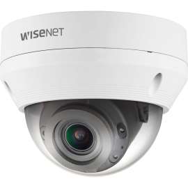 Hanwha Techwin Ameri Wisenet QNV-7082R 4 Megapixel Indoor/Outdoor Network Camera - Color - Dome - 98.43 ft Infrared Night Vision - H.265, H.264, MJPEG - 2560 x 1440 - 3.20 mm- 10 mm Varifocal Lens - 3.1x Optical - CMOS - Wall Mount, Ceiling Mount, P