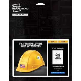 Avery Printable Hard Hat/Helmet Vinyl Stickers