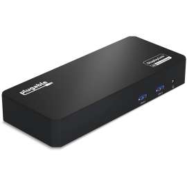 Plugable UD-6950PDZ Docking Station, for Notebook/Monitor, 60 W, USB Type C, 3 Displays Supported