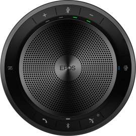 EPOS Portable Bluetooth Speakerphone - USB - Microphone - Battery - Portable - Black, Gray - Aluminum - 5 Pack