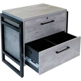 Martin Mason Concrete Laminate Unit, 2 x File Drawer(s)