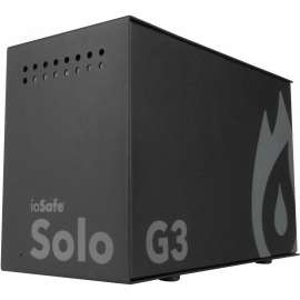 ioSafe Solo G3 Black Edition 3 TB Desktop Hard Drive, External, Black, USB 3.0 Type A, 256-bit AES Encryption Standard