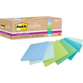 Post-it Recycled Super Sticky Notes, 3" x 3"