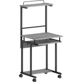 LYS Mobile Computer Workstation with Keyboard Tray