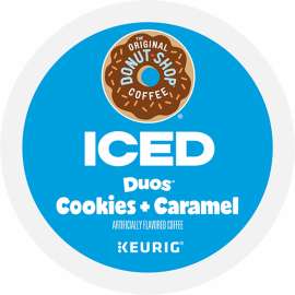 The Original Donut Shop K-Cup Iced Duos Cookies and Caramel Coffee