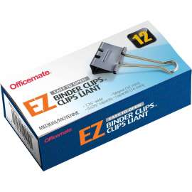 Officemate Binder Clip, 0.63" Size, 12 / Box