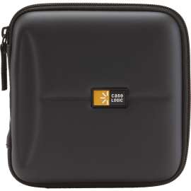 Case Logic 24 Capacity Heavy Duty CD Wallet, Book Fold, Fabric, Black, 24 CD/DVD