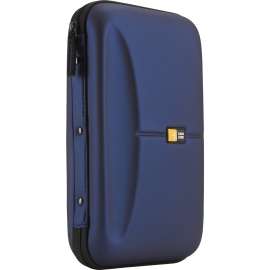 Case Logic EVA Media Wallet, Book Fold, EVA (Ethylene Vinyl Acetate), Blue, 72 CD/DVD