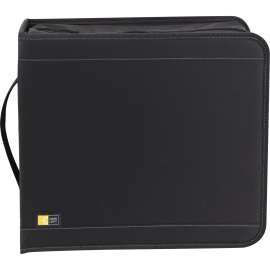 Case Logic 208 Capacity CD Wallet, Clamshell, Nylon, Black, 208 CD/DVD