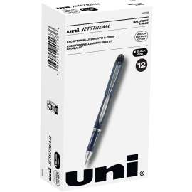 Jetstream Ballpoint Pen, Stick, Fine 0.7 mm, Black Ink, Black Barrel