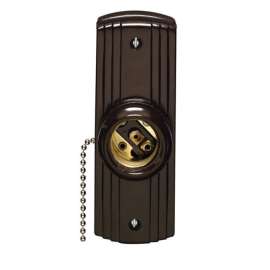 Leviton Pull Chain Lampholder 600 W 250 V Medium