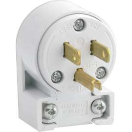 Leviton Commercial PVC Angle Blade Plug 5-15P 18-12 AWG 2 Pole 3 Wire