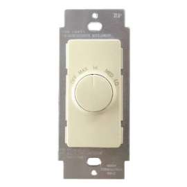 Leviton 1.5 amps Rotary Fan Control Ivory 1 pk