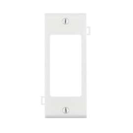 Leviton White 1 gang Thermoplastic Nylon Decorator Wall Plate 1 pk