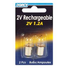 Dorcy 2V Krypton Flashlight Bulb 2 V Bayonet Base