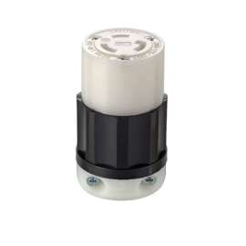 Leviton Industrial Nylon Non-Grounding Locking Connector L10-20R 16-10 AWG 3 Pole 3 Wire