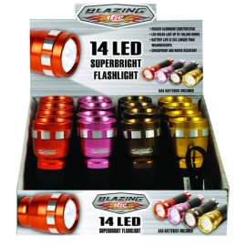 Blazing LEDz 14 LED 85 lm Assorted LED Flashlight AAA Battery