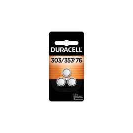 Duracell Silver Oxide 303/357/76 1.5 V 0.18 Ah Electronic/Watch Battery 3 pk