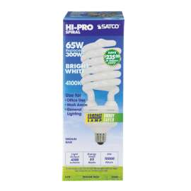 Satco HI-PRO 65 W T5 3.53 in. D X 9.44 in. L CFL Bulb Cool White Specialty 4100 K 1 pk