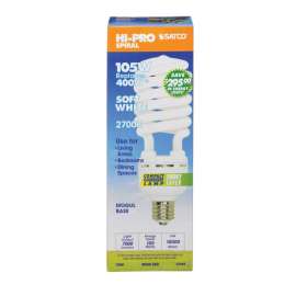 Satco HI-PRO 105 W T5 4.31 in. D X 11.25 in. L CFL Bulb Soft White Specialty 2700 K 1 pk
