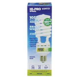 Satco HI-PRO 105 W T5 4.31 in. D X 11.25 in. L CFL Bulb Bright White Specialty 4100 K 1 pk