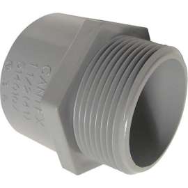 Cantex 1-1/2 in. D PVC Male Adapter 1 pk