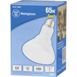 Westinghouse 65 W BR30 Spotlight Incandescent Bulb E26 (Medium) White 1 pk
