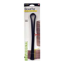 Nite Ize Gear Tie 24 in. L Black Twist Ties 2 pk