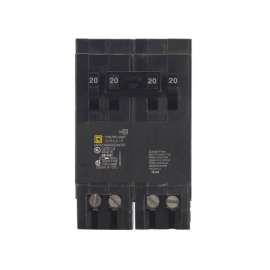 Square D HomeLine 20 amps Tandem 2-Pole Circuit Breaker