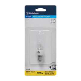Westinghouse 40 W T3 Specialty Incandescent Bulb E12 (Candelabra) White 1 pk