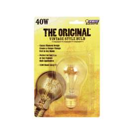 Feit Electric The Original 40 W A19 Vintage Incandescent Bulb E26 (Medium) Soft White 1 pk