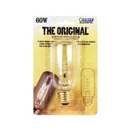 Feit Electric The Original 60 W T12 Vintage Incandescent Bulb E26 (Medium) Soft White 1 pk
