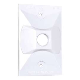 Sigma Engineered Solutions Rectangle Metal 1 gang Lampholder Cover