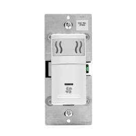 Leviton Decora 3 amps Single Pole Single Pole Humidity Sensor/Fan Control White 1 pk
