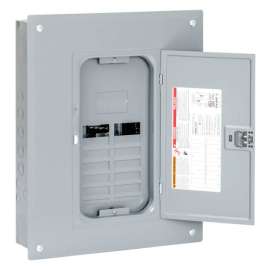 Square D HomeLine 125 amps 120/240 V 12 space 24 circuits Main Lug Load Center